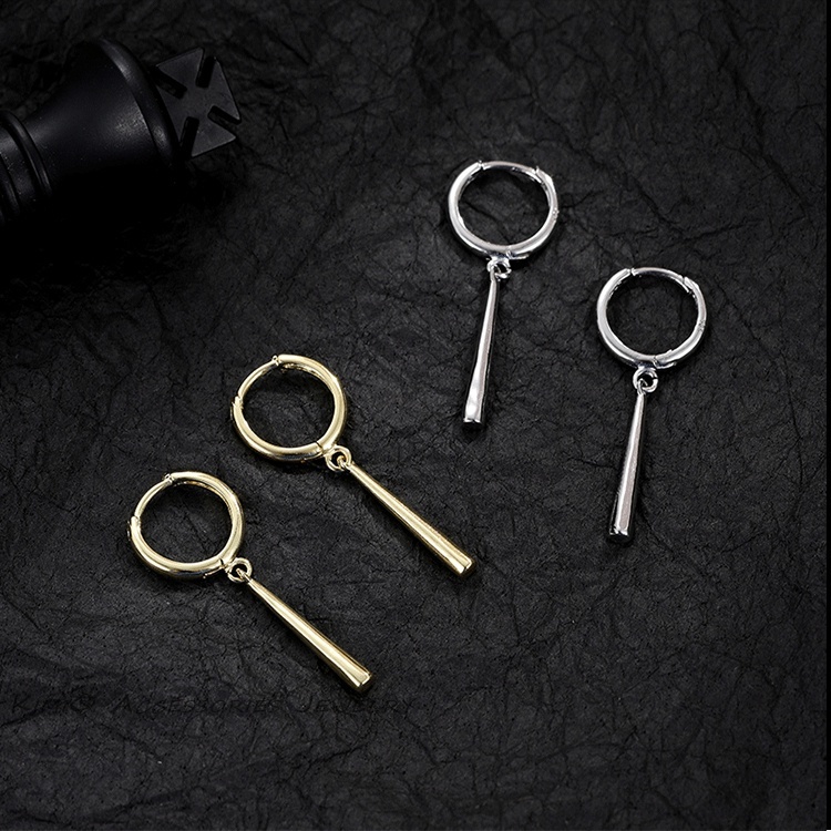 Hoa Tai Bộ 3 Khuyên Tai Vòng Thả S925 One Piece Roronoa Zoro Cho Nam Nữ