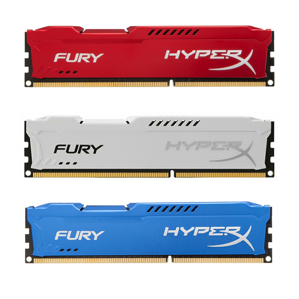 - RAM PC DDR3 Kingston HyperX FURY 4GB/8GB bus 1600/1866MHz màu Blue,Red - Hàng mới - BH 36 tháng 1 đổi 1