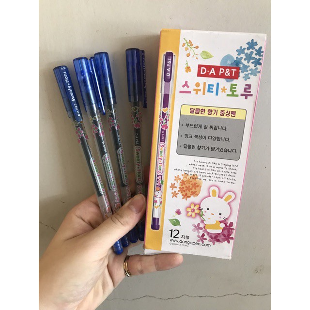 Bút viết mực gel D-A P&amp;T Sweety Ttoru 0.38mm (Sản xuất tại Hàn Quốc)