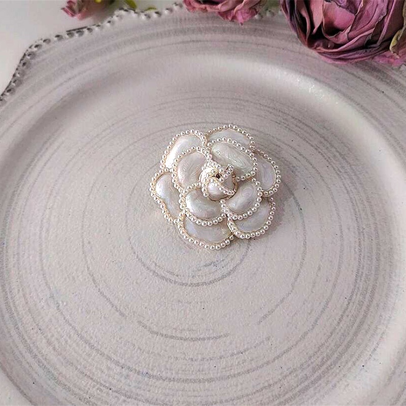 Ghim Cài Áo Hình Hoa Đính Ngọc Trai Nhân Tạo Thời Trang