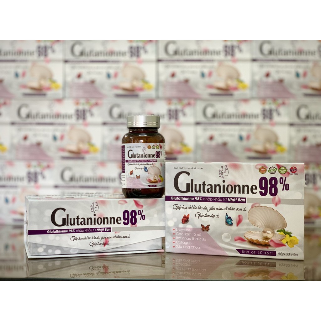 Glutanione 98%, viên uống Trắng da bật tông tự nhiên hiệu quả nhất | BigBuy360 - bigbuy360.vn
