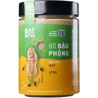 Bơ đậu phộng mật ong MỊN/ HẠT 210g (hũ)