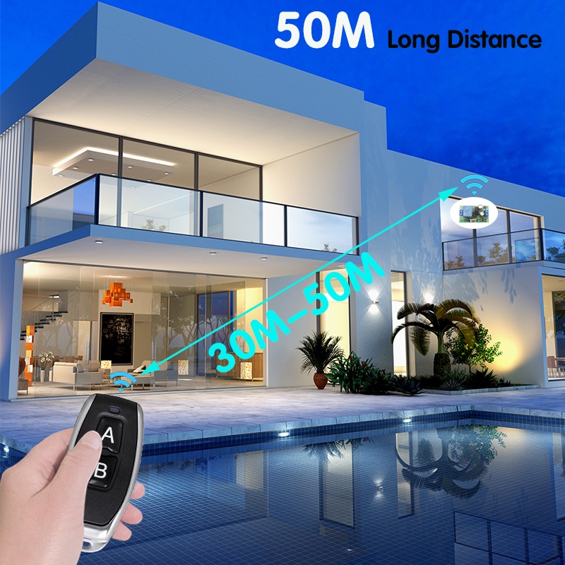 Bộ đầu thu và công tắc điều khiển từ xa DIESE 110V 220V 2200W 433Mhz Rf
