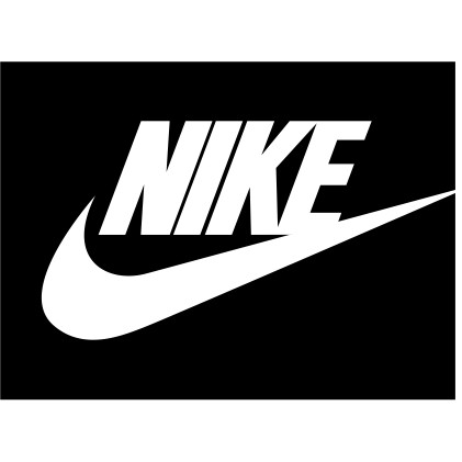 Logo in lên ngực áo hình Adidas, Nike trắng đen kích thước 6 - 7cm