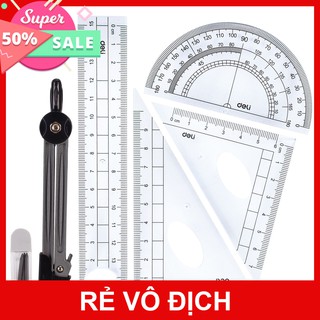 Bộ compa DELI, Gồm 6 dụng cụ/bộ E9609