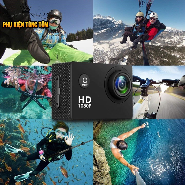 [Mã ELFLASH5 giảm 20K đơn 50K] 💥FREE SHIP 💥Camera hành trình xe máy Chống nước FULL HD 1080 Sport Cam A9 Full HD HOT | BigBuy360 - bigbuy360.vn