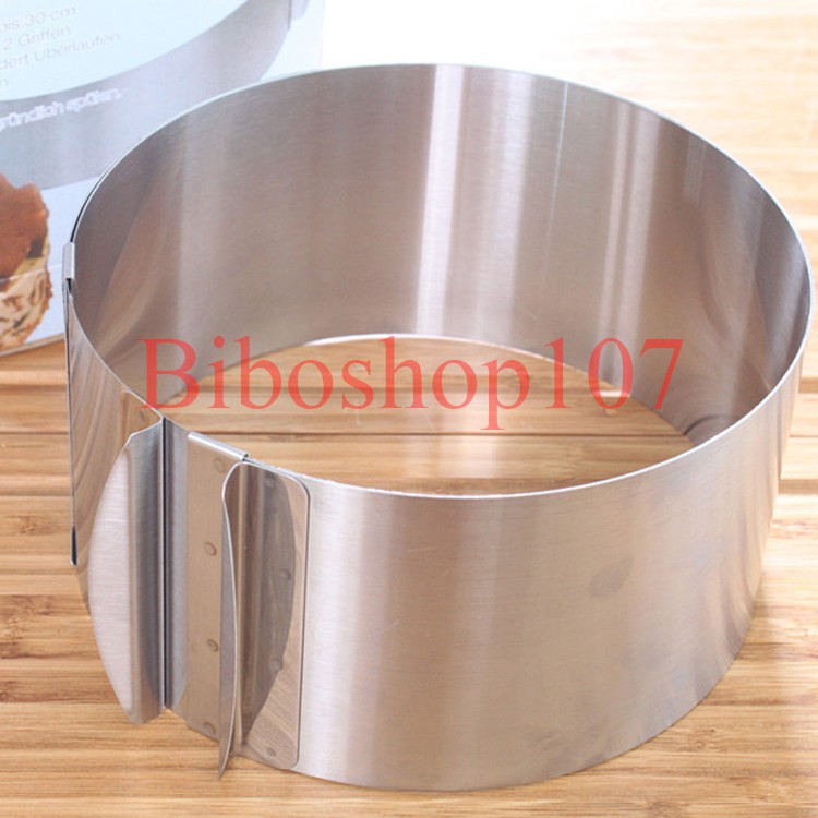 Khuôn ring mousse tròn thay đổi kích thước