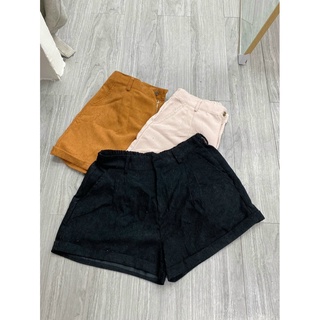 Quần short kaki nhung