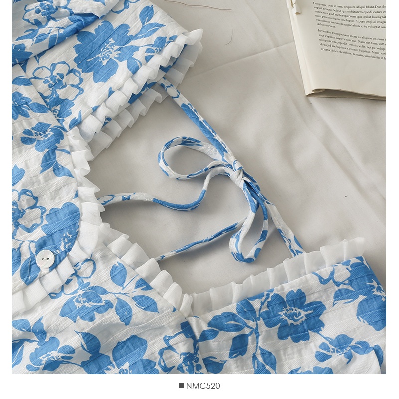 Áo Kiểu Tay Ngắn Cổ Vuông Hoạ Tiết Hoa Thiết Kế Thanh Lịch | BigBuy360 - bigbuy360.vn