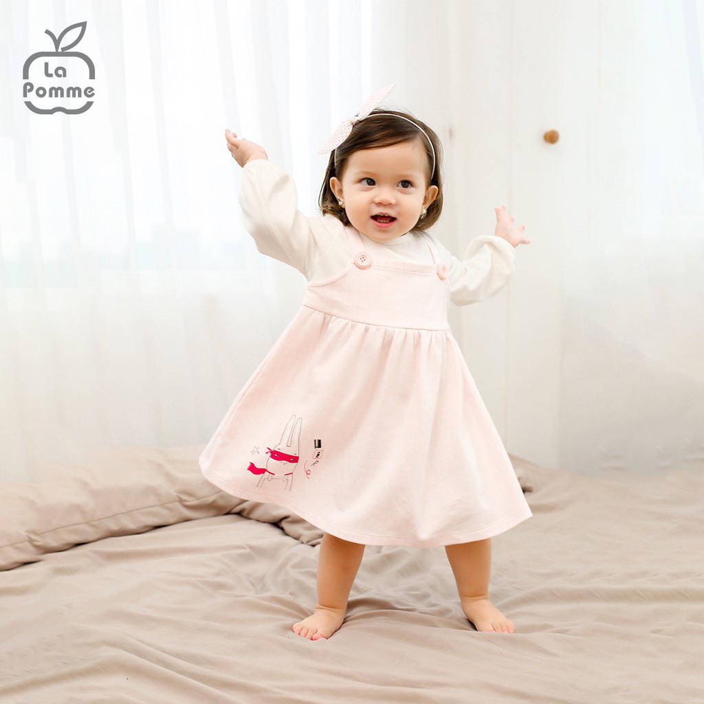 D034 Đầm Siêu nhân thỏ La Pomme ( cho bé gái từ 6 tháng đến 5 tuổi)