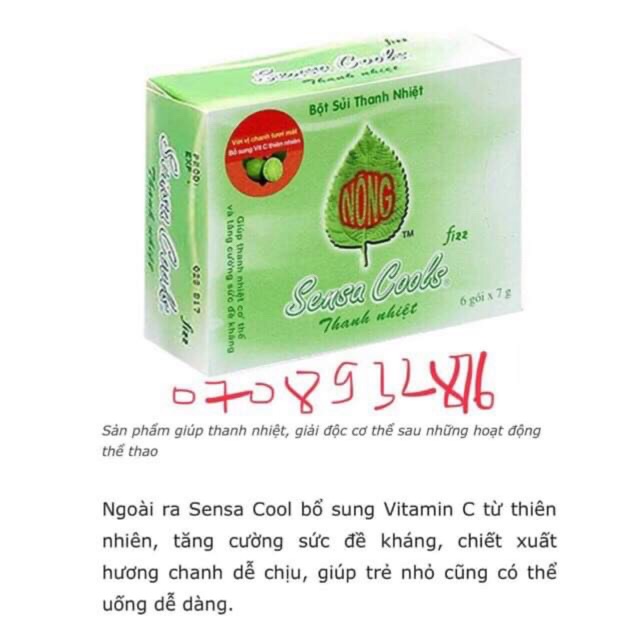 Sensa cools - bột sủi thanh nhiệt, tăng cường sức đề kháng