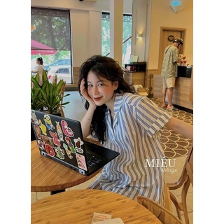 áo sơ mi kẻ xanh