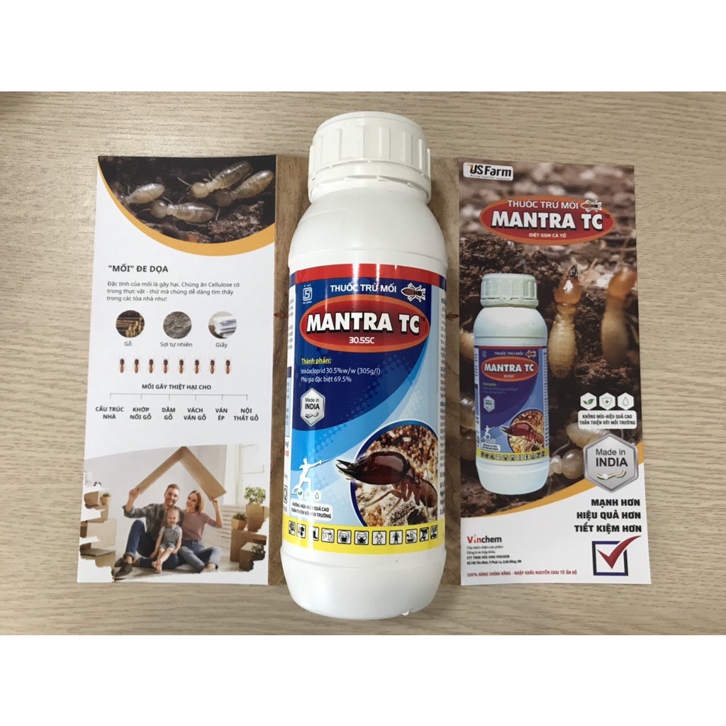 Mantra TC 30.5SC - chế phẩm trừ mối không mùi, hiệu quả, tiết kiệm chi phí, thân thiện với môi trường