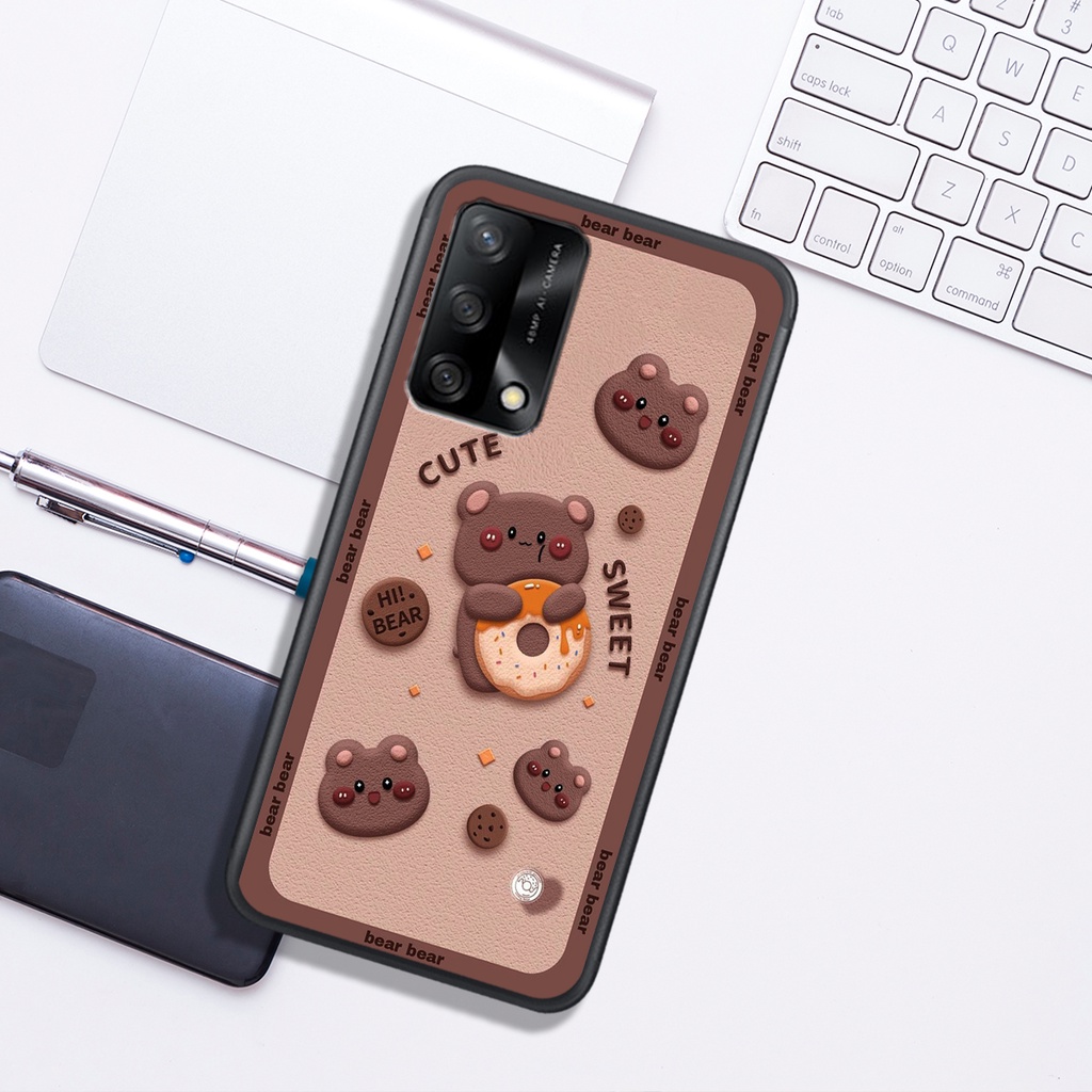 Ốp Lưng Oppo A54 4G - A54 5G - A55 4G - A55 5G , In Hình "Lovely Bear". Đẹp, Bền, Màu Sắc Bắt Mắt.