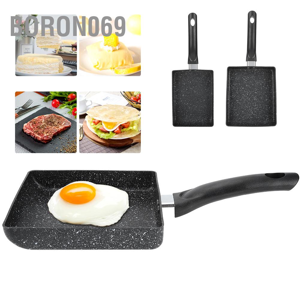 Boron069 Non‑stick Omelette Pan Egg Steak Frying Pizza Cooking Pot Kitchen Supplies for Induction Cooker