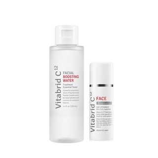 Combo Hồi phục mạnh mẽ - Bột vitamin C dưỡng sáng da & Nước thần Chống lão hóa