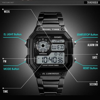 Đồng Hồ Nam Điện Tử Skmei 1335 EL Luminous