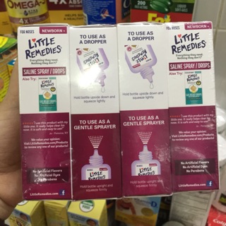 Nước muối xịt mũi Little Remedies