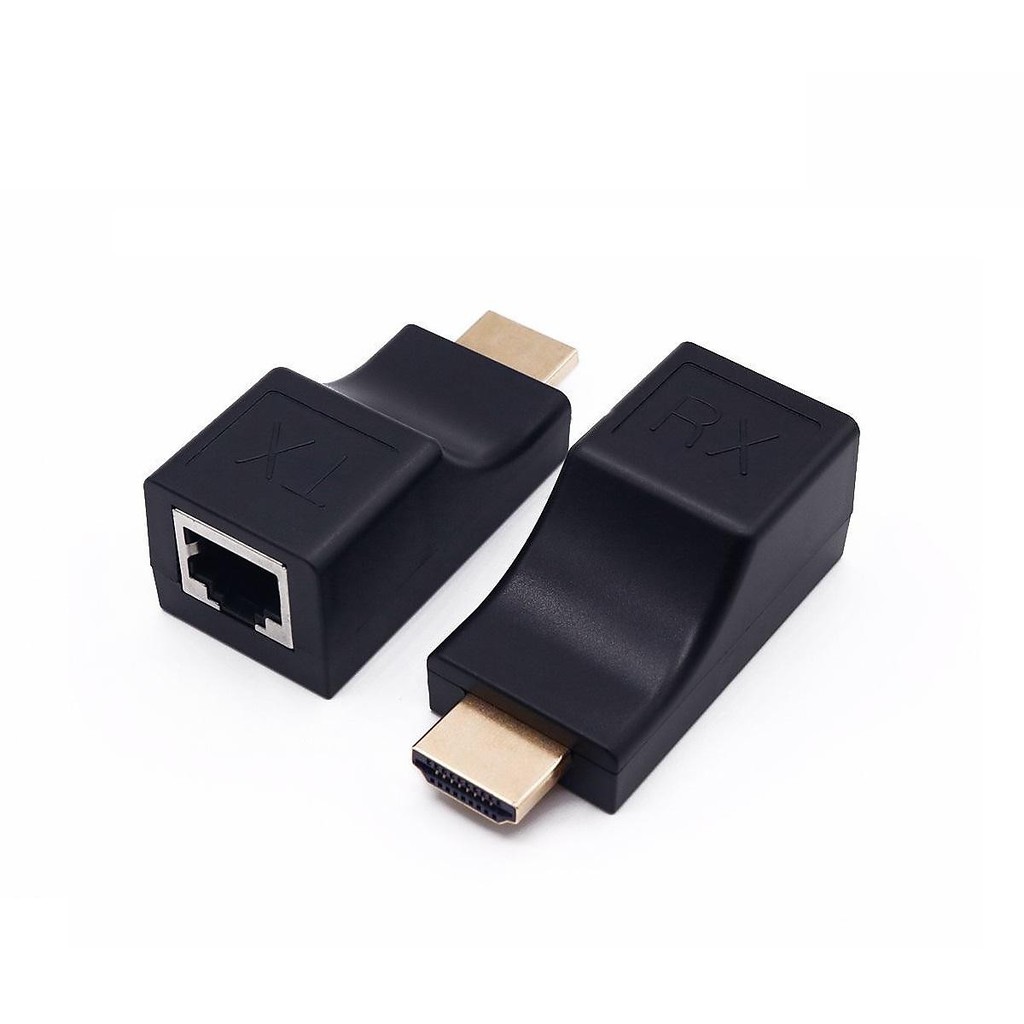 (ĐEN) - 4K HD Extender 30M (Nối Dài HDMI Chuẩn 4K bằng Dây LAN 30m)