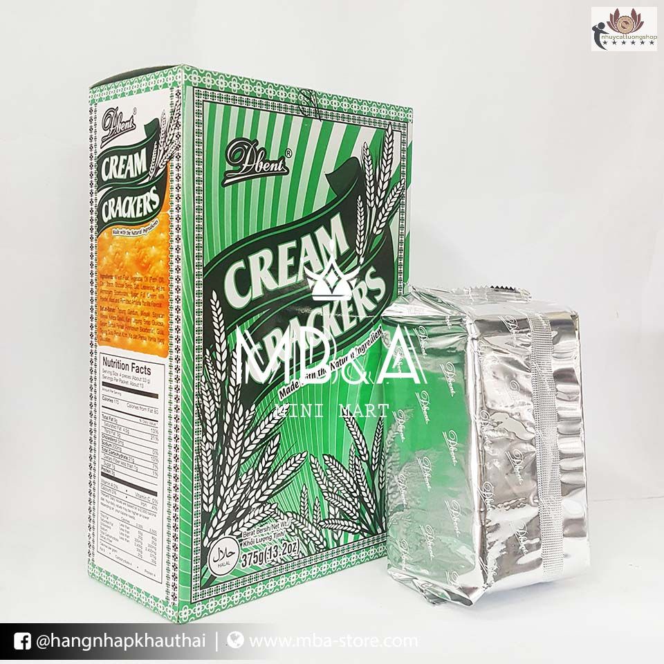 Bánh lúa lạt ăn kiêng Dbent 375g nhập khẩu Malaysia