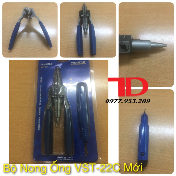 BỘ NONG ỐNG ĐỒNG VALUE VST-22C KÈM DAO CẠO BAVIA - Bảo hành 12 tháng