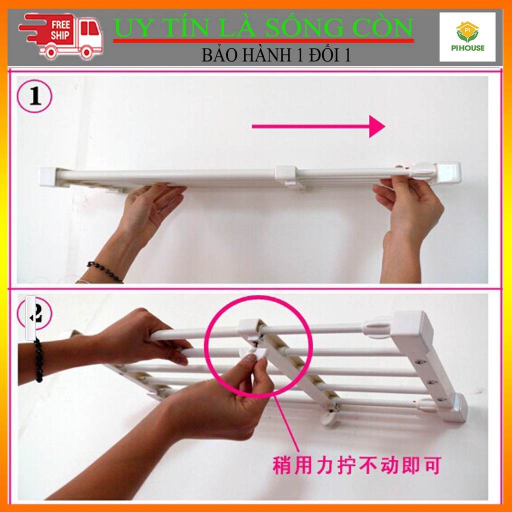 Kệ Chia Ngăn Tủ Quần Áo, Tủ Giày, Tủ Bếp Không Khoan Đục Loại Cao Cấp, Giá Đỡ Đồ Dự Phòng