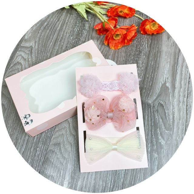 Set 3 turban  công chúa cho bé