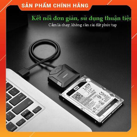 [Mã 154ELSALE2 giảm 7% đơn 300K] USB 2.0 sang Sata 2.0 tích hợp OTG, 2,5 và 3,5 UGREEN 20216 dailyphukien