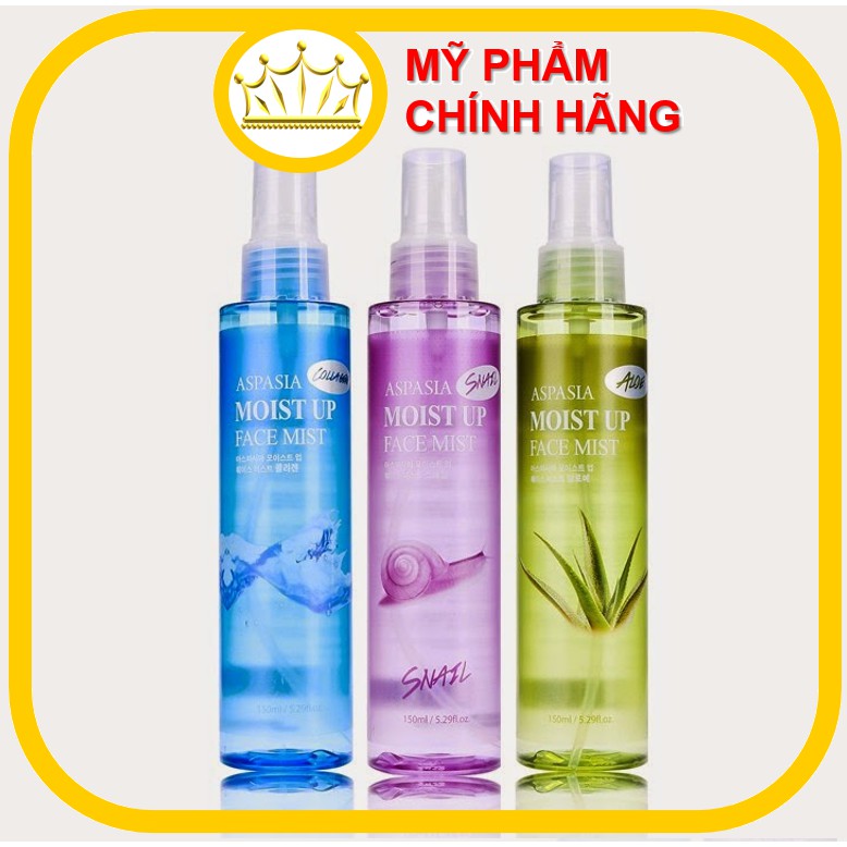 Nước xịt khoáng Aspasia Moist Up Face Mist 150ml 4.9