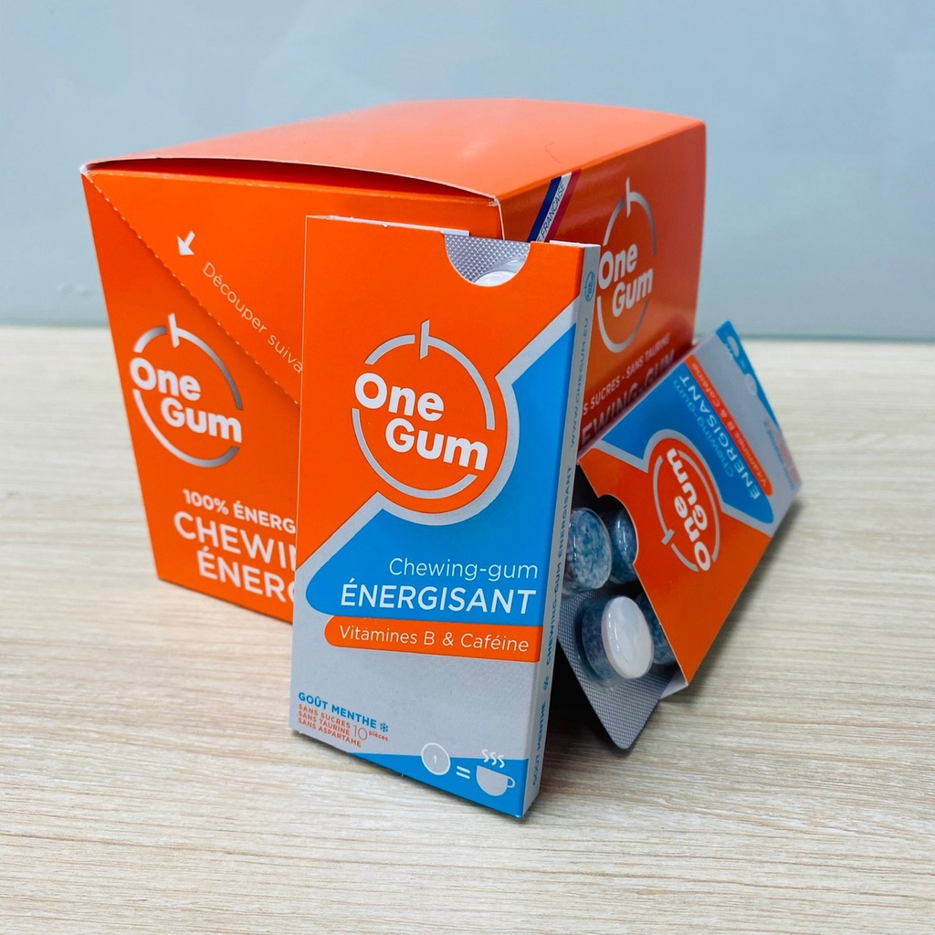 Onegum - Kẹo cao su tăng lực -Singum tăng lực nhập khẩu Pháp chính hãng