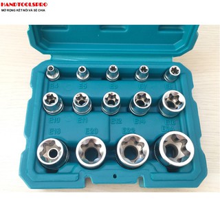 Bộ tuýp hình e 6 cạnh 14 chi tiết total thktets0114