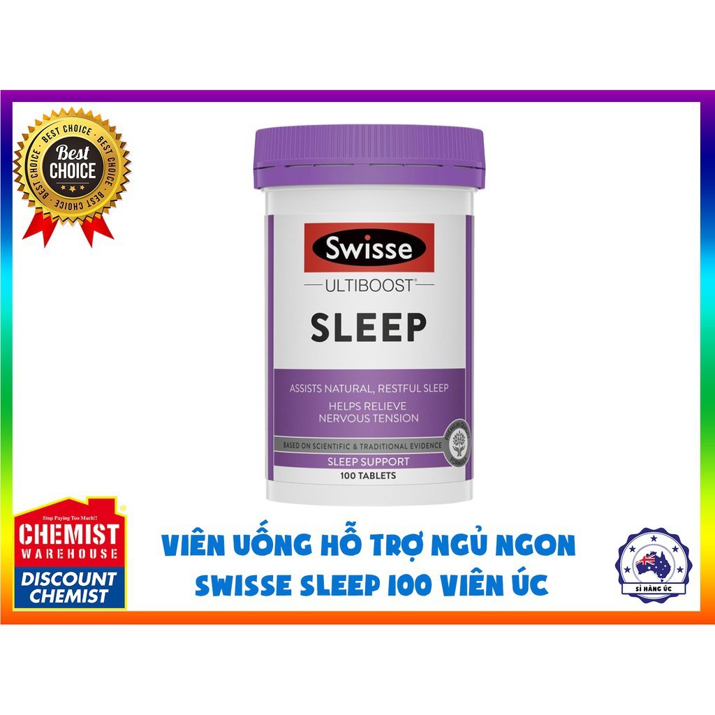 Viên uống hỗ trợ ngủ ngon Swisse Sleep 100 viên (hàng Úc)