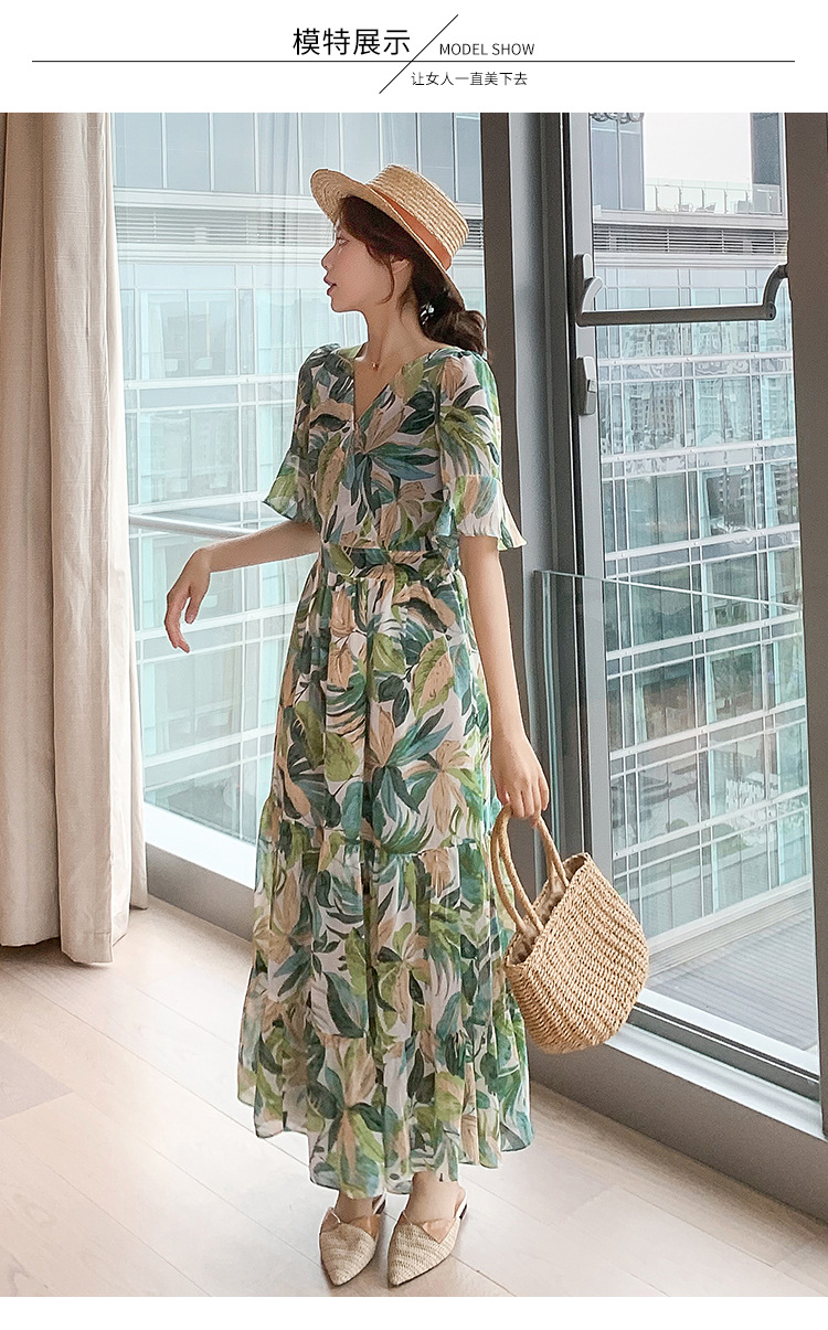 2021 NEW ARRIVAL  french style dress slim Floral skirt women fashion clothes and clothing | BigBuy360 - bigbuy360.vn