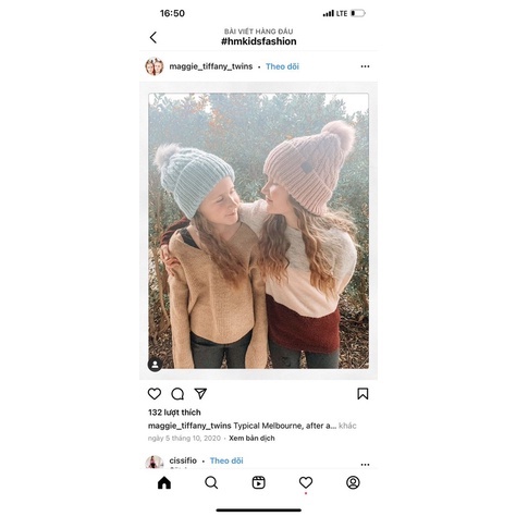 Mũ len H&M xuất dư cho bé