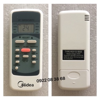 Remote Máy Lạnh Midea - Điều Khiển Điều Hoà Midea Hàng Chính Hãng