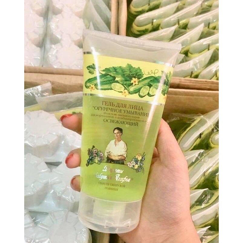 Sữa rửa mặt Bà Agafi chiết xuất dưa leo Nga 150ml