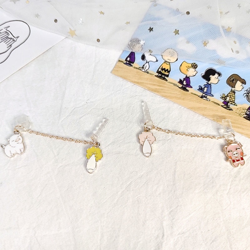 Phụ Kiện Gắn Ổ Cắm Điện Thoại Chống Bụi Hình Chú Heo Dễ Thương