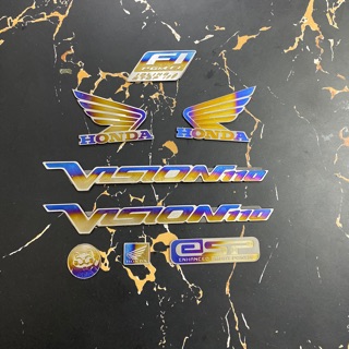 Bộ tem titan dán trang trí Xe Vision
