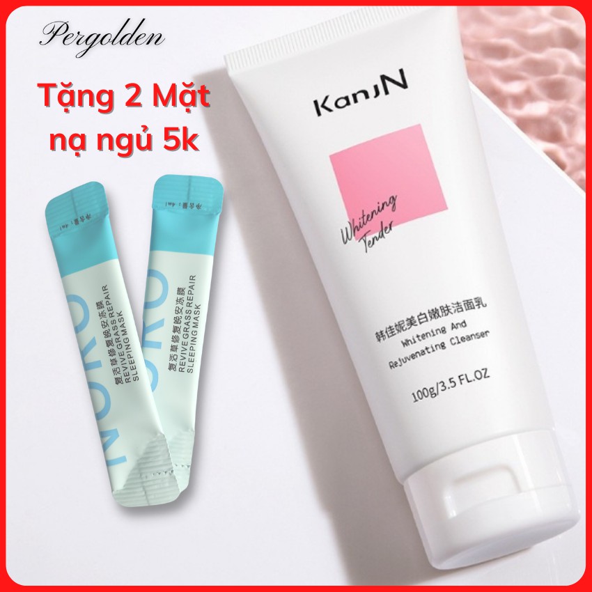 Sữa Rửa Mặt Ngừa Mụn Trắng Da KanJN 100g Sạch Dầu Ngăn Ngừa Mụn KA043 pergolden