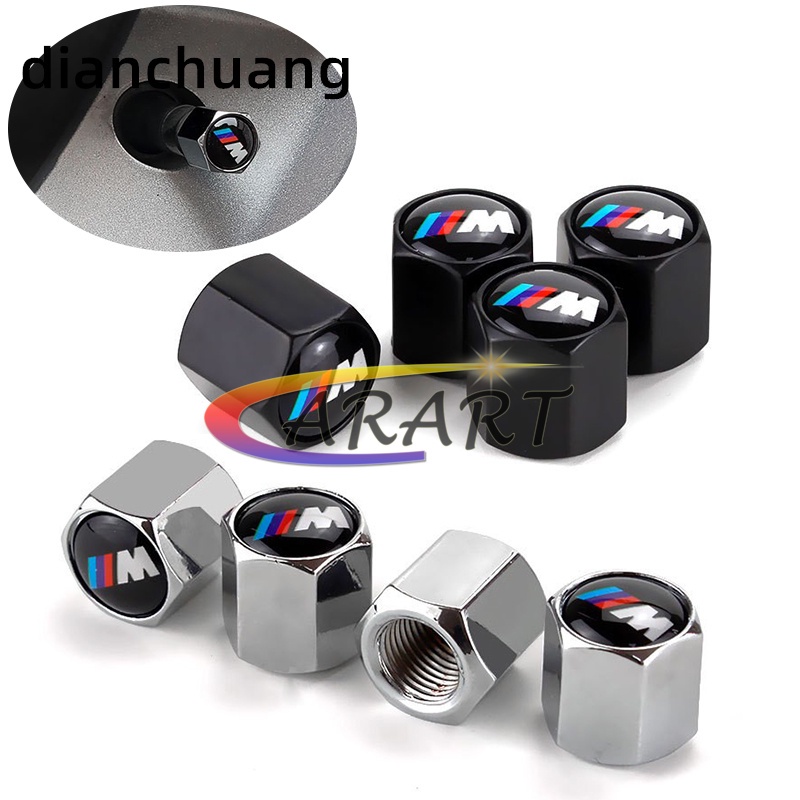 Bmw 4 Kim Loại Bánh Xe Ô Tô Lốp Van Thân Nắp Bao Phụ Kiện Ô Tô