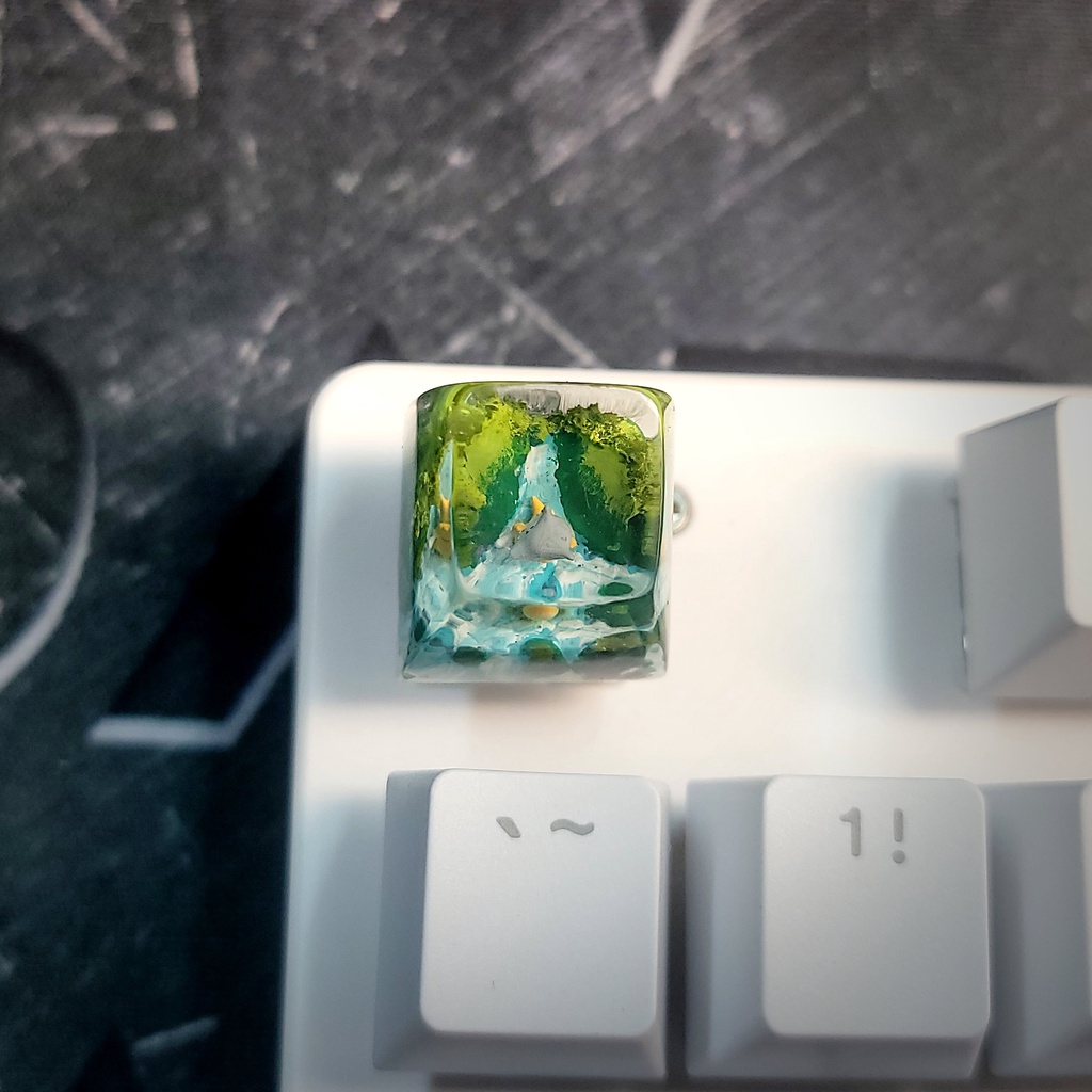 Keycap Pokemon Cubone - nút phím cơ - keycap lẻ - keycap anime - keycaps xuyên sáng - keycap resin epoxy