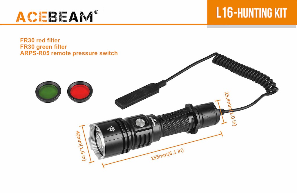 Đèn Pin ACEBEAM L16 Hunting KIT