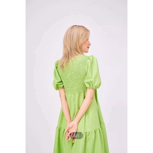 Đầm xanh lá DOTTIE size S