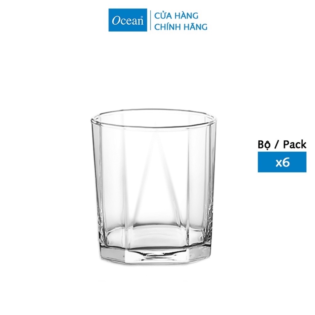 Bộ 6 ly thủy tinh Ocean Pyramid Rock 260ml