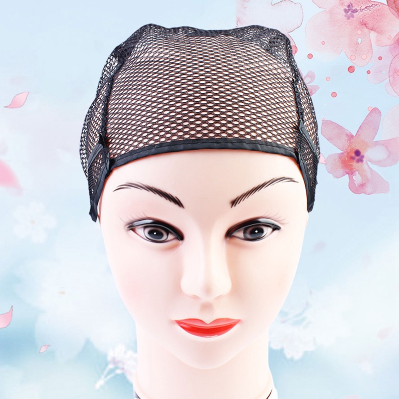 Mũ Lưới Đội Tóc Giả Màu Đen Có Thể Điều Chỉnh