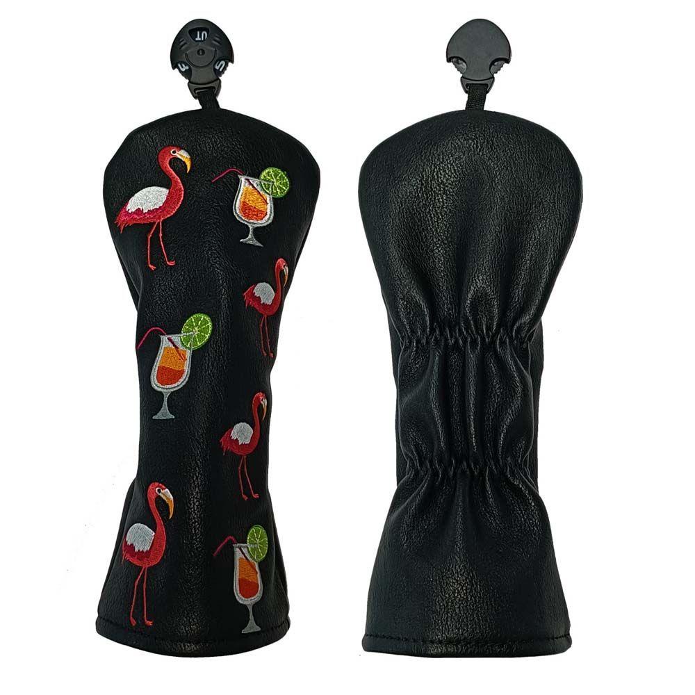 Vỏ Bọc Đầu Gậy Đánh Golf Bằng Da PU In Họa Tiết Chim Hồng Hạc Thời Trang Cho Nam Và Nữ