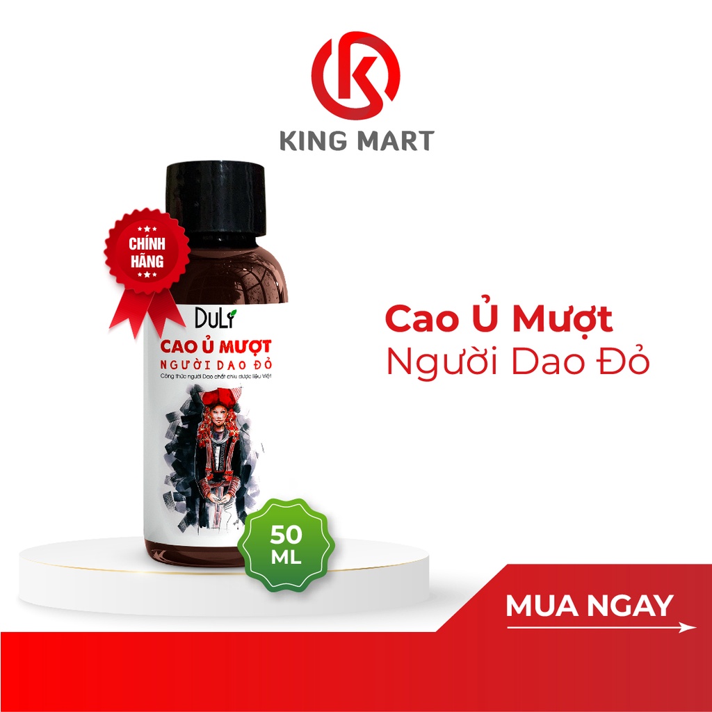 Cao Dầu Xả Thảo Dược DuliVina Người Dao Đỏ 50ml Suôn Mượt Tóc