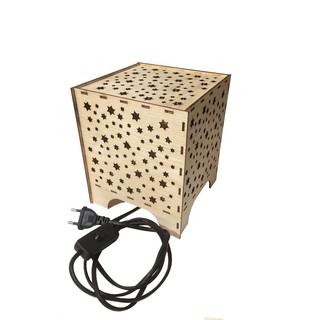 Đèn Gỗ DIY 050 decor trang trí
