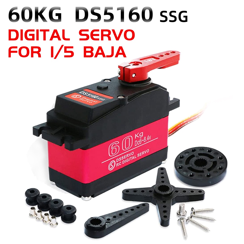 Động cơ servo kỹ thuật số DSSERVO DS5160 HV 60kg 180 /270 18T cho 1/5 Redcat HPI Baja 5B SS RC
