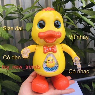Đồ chơi, vịt nhảy múa, biết hát , phát sáng. [ Hàng chất lượng] - có đèn  led , nhạc rõ ràng, màu sắc nét, hát vui nhộn
